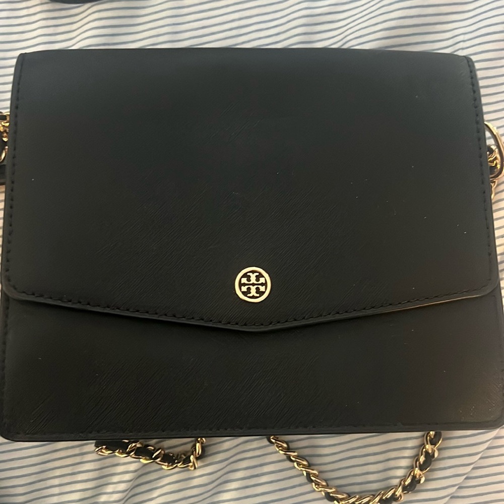 Authentic Tory Burch Bag, Gold Rope Chain